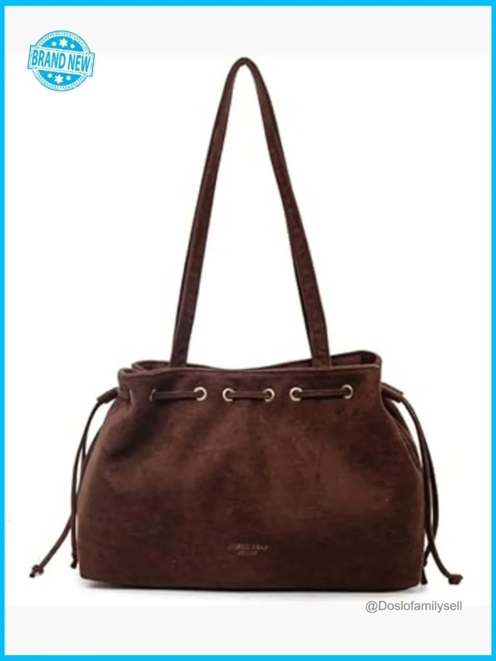 Slouchy Suede Hobo Bucket Bag Crossbody Drawstring Tote Purse for Women
